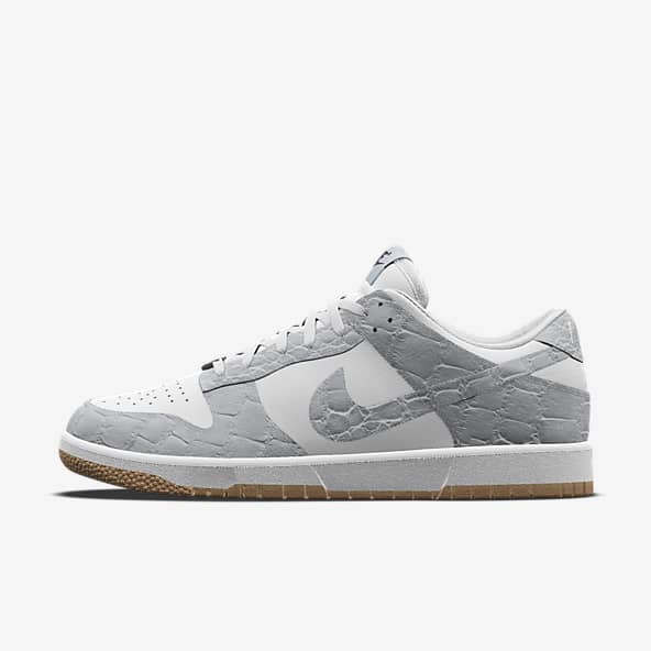 Grey suede nike top